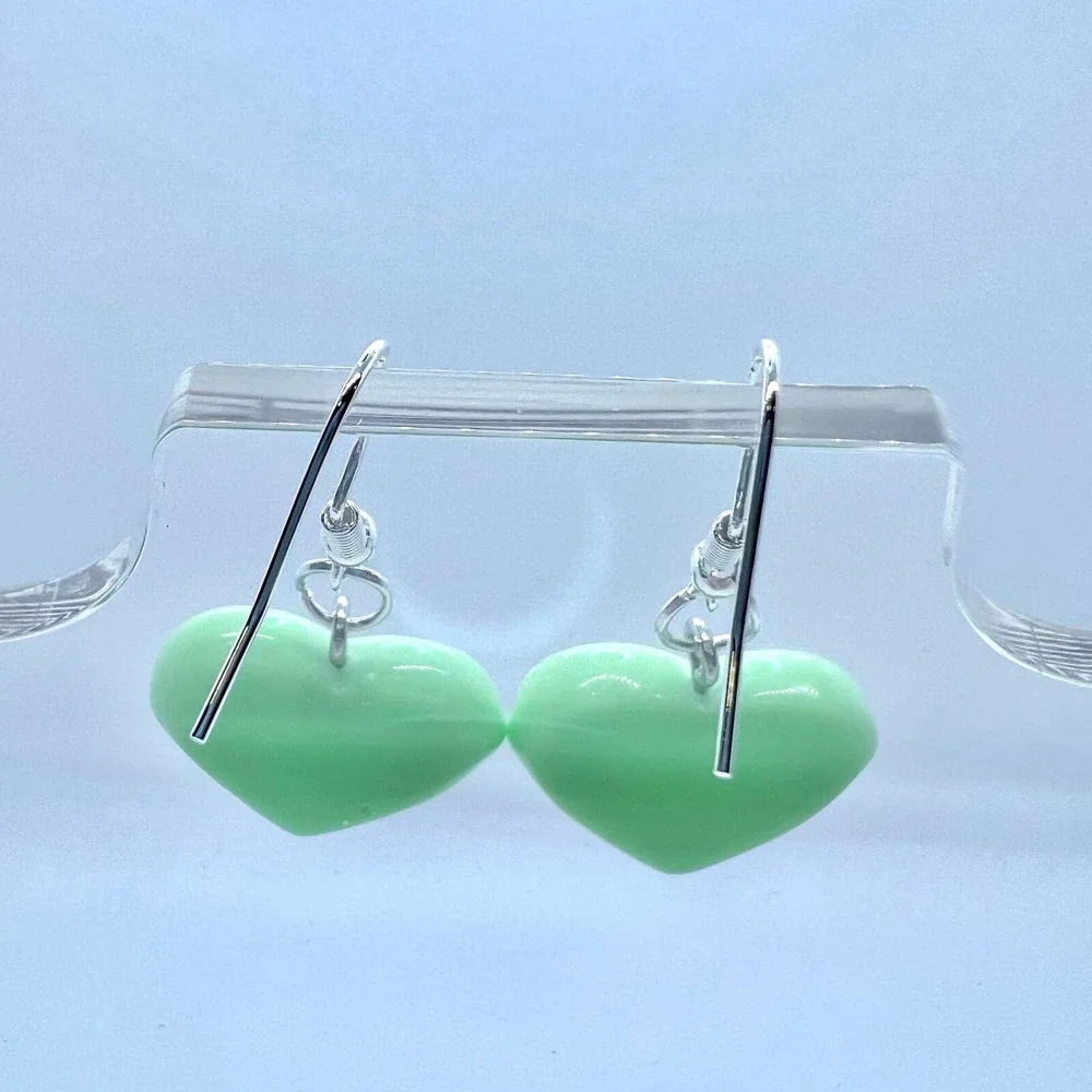 Heart Earrings - Pastel Earrings - Kawaii Earrings - Barbie Earrings - Little DD